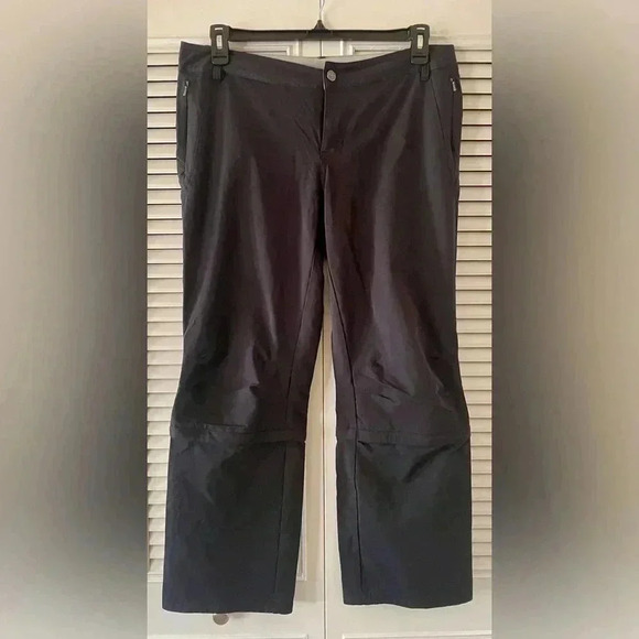 REI Women’s Black Convertable Water Resistance Hiking Pants SZ 12P - Picture 1 of 9